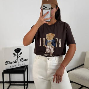 تیشرت خرس گلدوزی Bisou